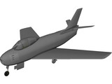 F-86 Sabre 3D Model preview