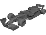 F1 Car (2019) 3D Model preview