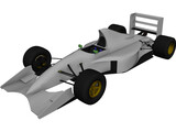 F1 Jordan 191 3D Model preview