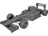 F1 McLaren Mercedes MP4/13 3D Model preview