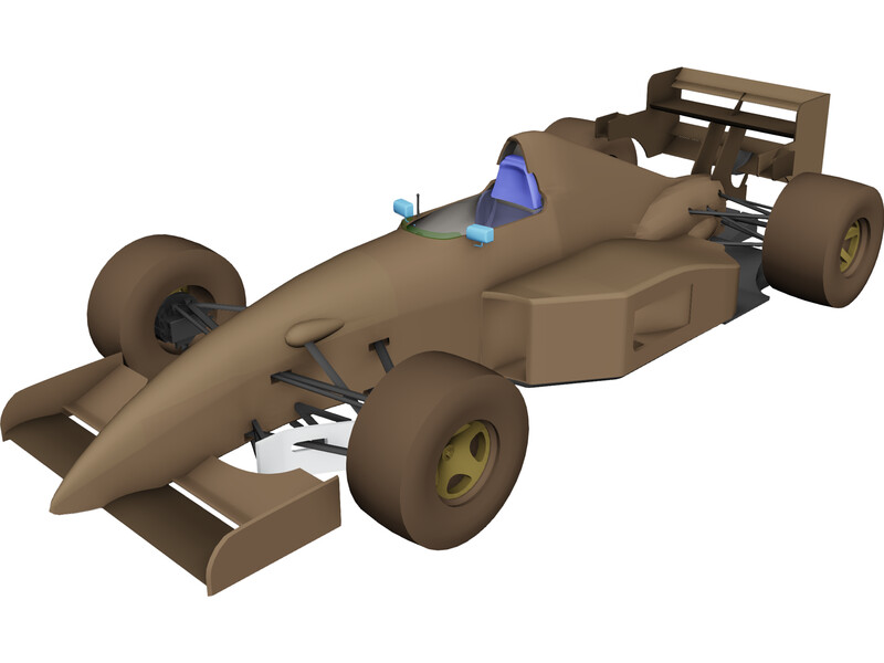 F1 Tyrrell Yamaha (1994) 3D Model
