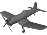 F4U-5 Corsair 3D Model preview