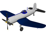 F4U Corsair 3D Model preview