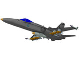 FA-18 Hornet 3D Model