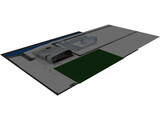Factory Building 3D Model preview
