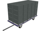 Farm Fruit Wagon 3D Model preview