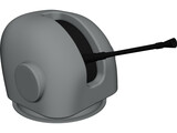 Fast Forty 40mm Naval Gun 3D Model preview