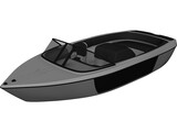Fast Tender Boat 3D Model preview