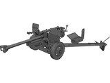 Feld Haubitzer (105mm) 3D Model preview
