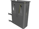 Female USB Connector 3D Model preview