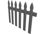 Fence Picket 3D Model preview