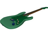 Fender Stratocaster Guitar 3D Model preview