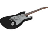 Fender Stratocaster Guitar 3D Model preview