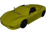 Ferrari 360 Spyder (2000) 3D Model preview