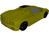 Ferrari 360 Spyder (2000) 3D Model