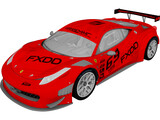 Ferrari 458 GT3 (2014) 3D Model preview