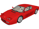 Ferrari 512 Testarossa 3D Model preview