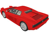 Ferrari 512 Testarossa 3D Model