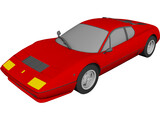 Ferrari 512BB Berlinetta Boxer 3D Model preview