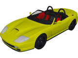 Ferrari 550 Barchetta (2000) 3D Model preview