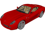 Ferrari 599 GTB Fiorano 3D Model preview