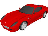 Ferrari 599 GTB Fiorano 3D Model preview
