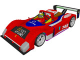 Ferrari 748 Le Mans 3D Model preview