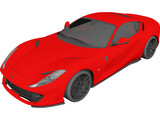 Ferrari 812 Superfast (2015) 3D Model preview