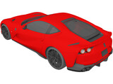 Ferrari 812 Superfast (2015) 3D Model