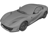 Ferrari 812 Superfast 3D Model preview