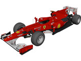 Ferrari F1 F10 (2010) 3D Model preview