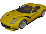 Ferrari F12TDF (2016) 3D Model preview