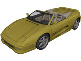 Ferrari F355 Spider 3D Model preview