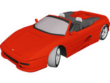 Ferrari F355 Spyder (1996) 3D Model preview