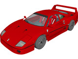 Ferrari F40 (1987) 3D Model preview