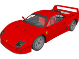 Ferrari F40 3D Model preview