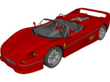Ferrari F50 (1995) 3D Model preview