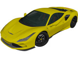 Ferrari F8 Tributo (2019) 3D Model preview