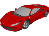 Ferrari F8 Tributo 3D Model preview