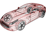 Ferrari FF (2012) 3D Model