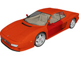 Ferrari Testarossa (1984) 3D Model preview