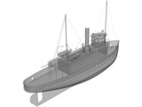 Ferry Ship (1900) 3D Model