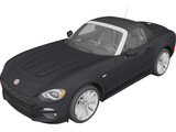 Fiat 124 Spider (2017) 3D Model preview