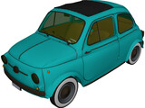 Fiat 500 (1958) 3D Model preview
