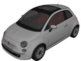 Fiat 500 3D Model preview