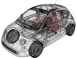 Fiat 500 3D Model
