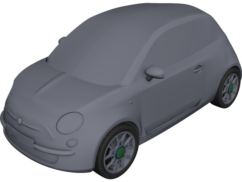 Fiat 500 3D Model