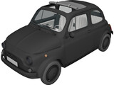 Fiat 500L 3D Model preview