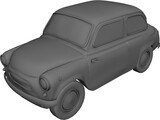 Fiat 600 3D Model preview