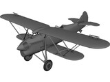 Fiat CR.42 3D Model preview
